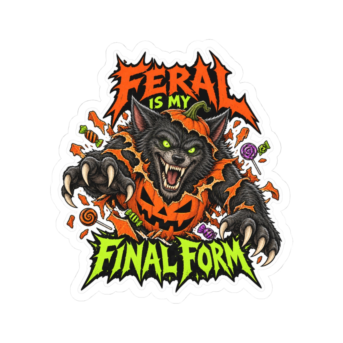 Frightfully Unhinged — Halloween Sticker Pack