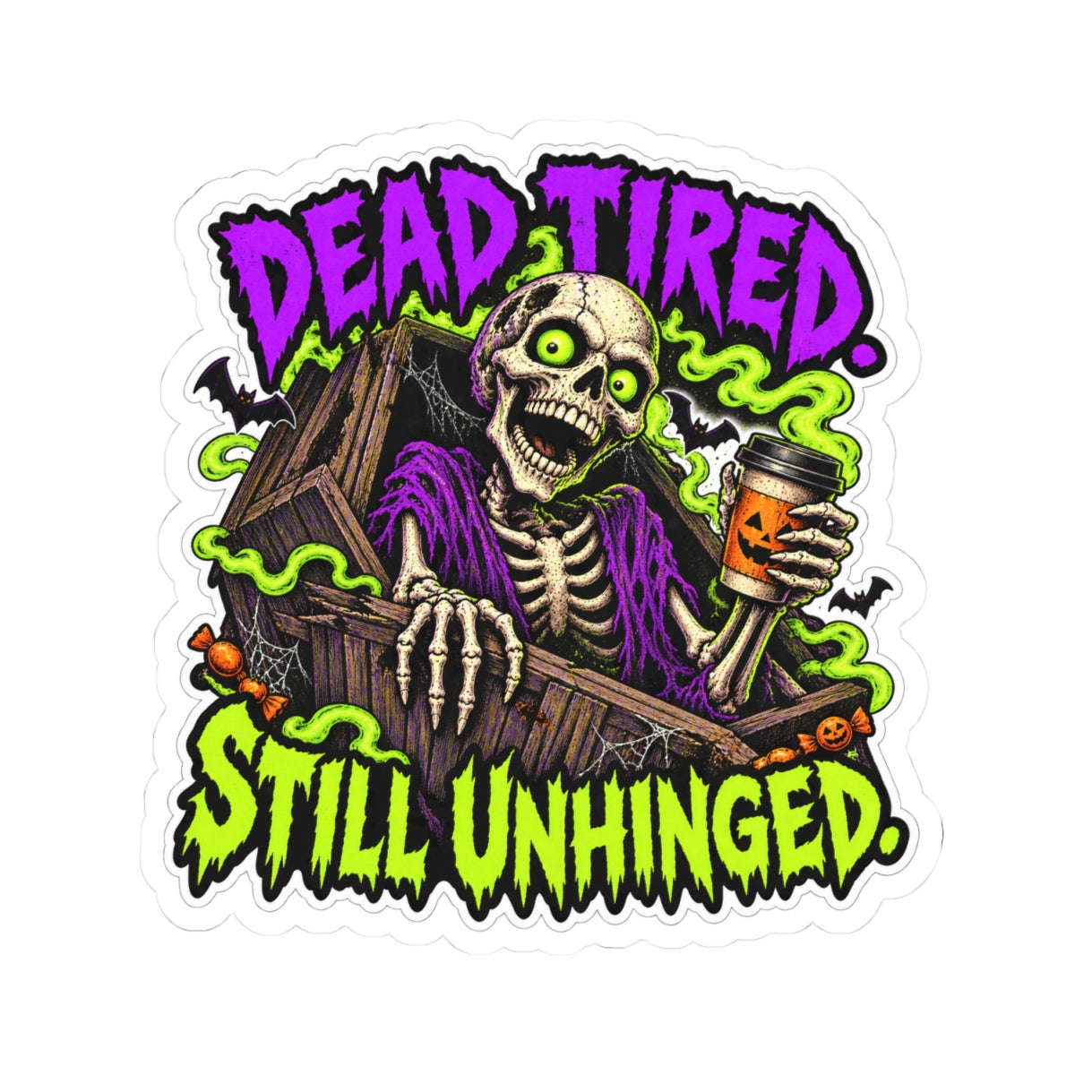 Frightfully Unhinged — Halloween Sticker Pack