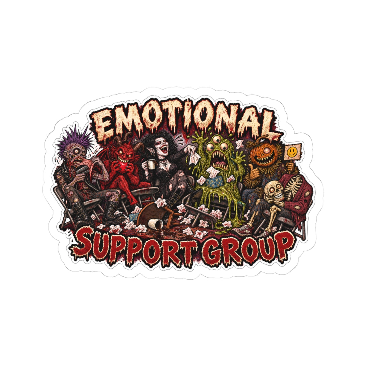 Barely Holding Together — Sticker Pack